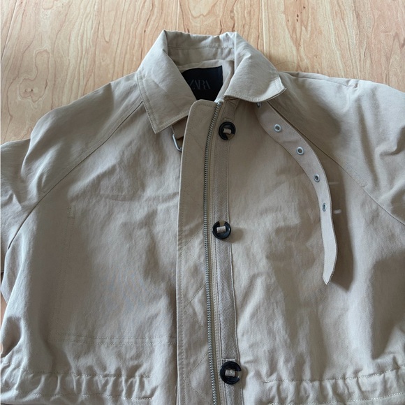 Zara Beige Trench Coat - Picture 3 of 9